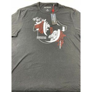 True Religion Men’s Floral Horseshoe Graphic T Shirt 3XL NWT